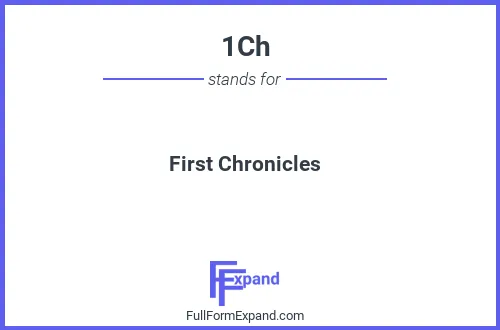 Full form of 1Ch