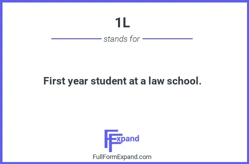 Full form of 1L