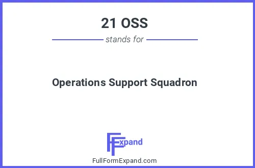 Full form of 21 OSS