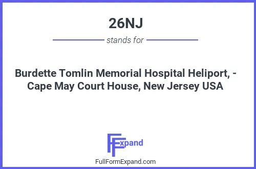 Full form of 26NJ