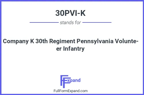 Full form of 30PVI-K