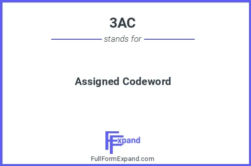Full form of 3AC