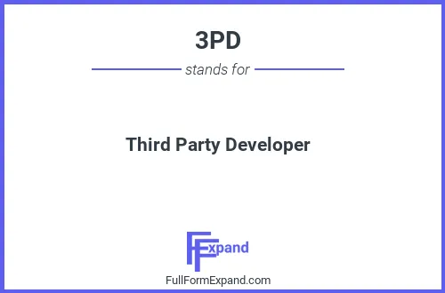 Full form of 3PD
