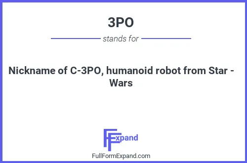 Full form of 3PO