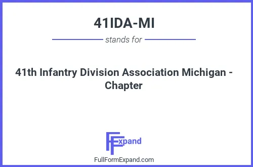 Full form of 41IDA-MI