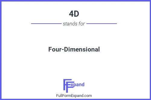 Full form of 4D