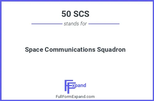 Full form of 50 SCS