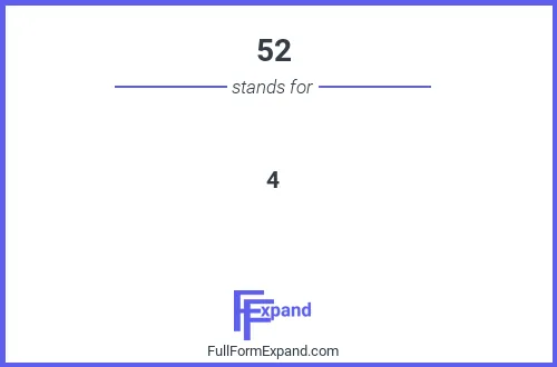 Full form of 52