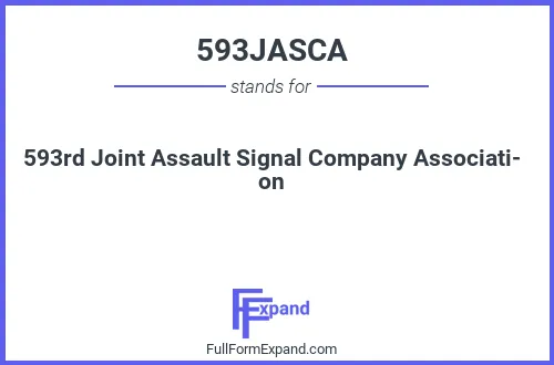 Full form of 593JASCA