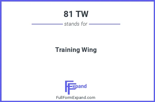 Full form of 81 TW