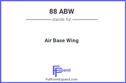 Full form of 88 ABW