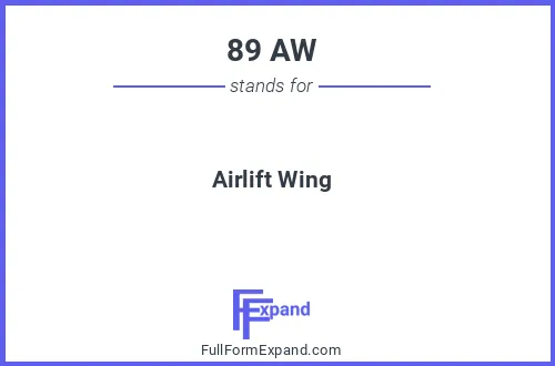 Full form of 89 AW