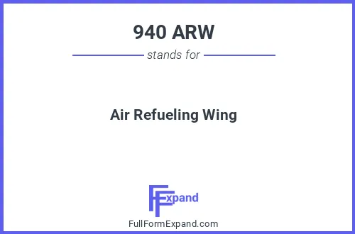 Full form of 940 ARW
