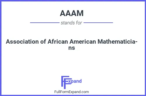 Full form of AAAM