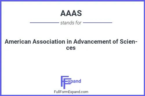 Full form of AAAS