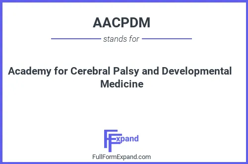 Full form of AACPDM