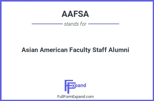Full form of AAFSA