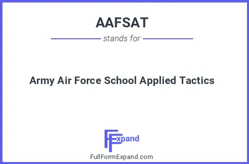 Full form of AAFSAT