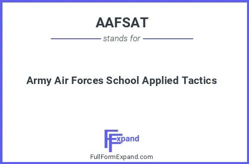Full form of AAFSAT