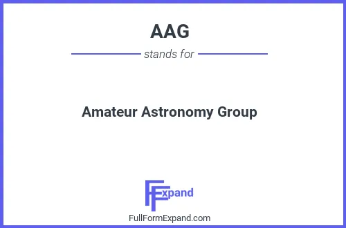 Full form of AAG