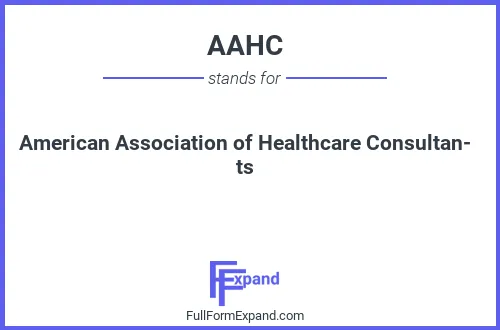 Full form of AAHC