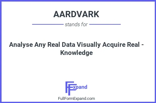 Full form of AARDVARK