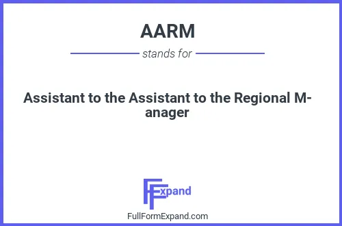 Full form of AARM