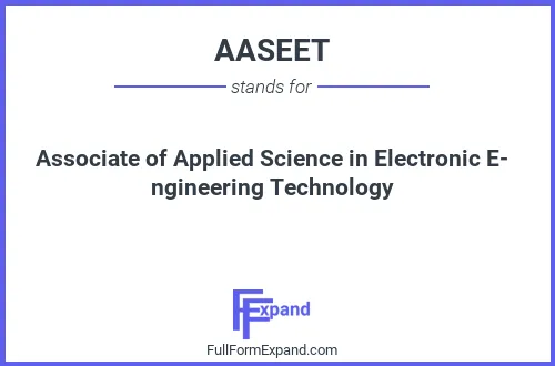 Full form of AASEET