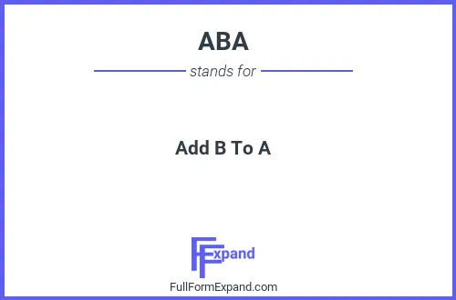 Full form of ABA