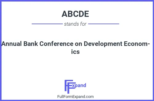 Full form of ABCDE