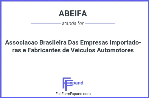 Full form of ABEIFA