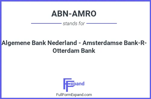 Full form of ABN-AMRO