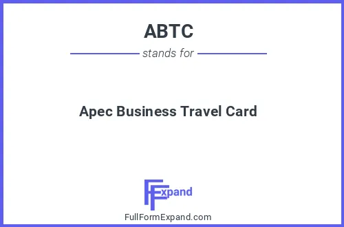Full form of ABTC