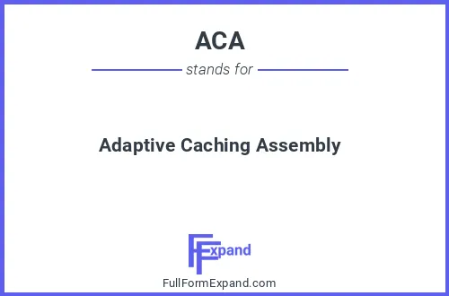 Full form of ACA