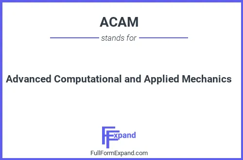 Full form of ACAM