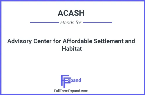 Full form of ACASH