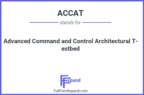 Full form of ACCAT