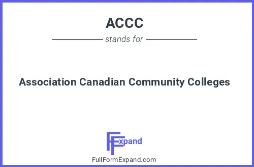 Full form of ACCC