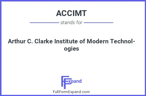 Full form of ACCIMT