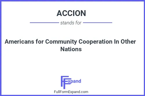 Full form of ACCION