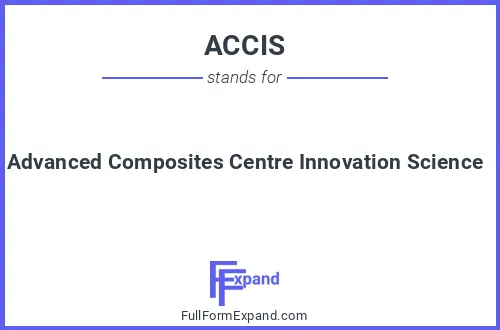 Full form of ACCIS