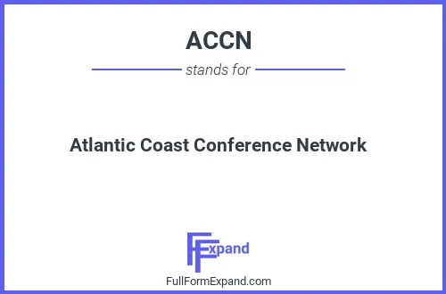 Full form of ACCN