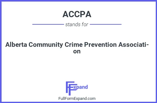 Full form of ACCPA
