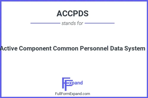 Full form of ACCPDS