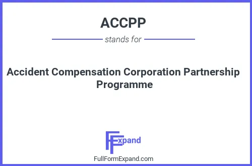 Full form of ACCPP