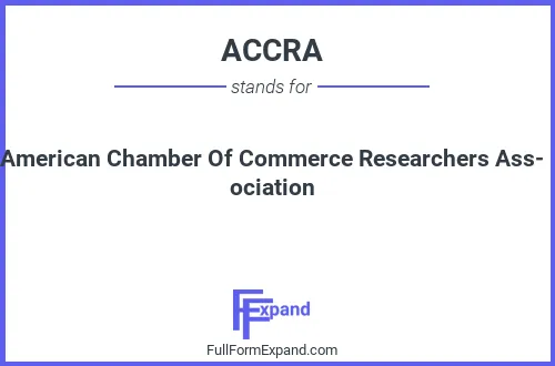 Full form of ACCRA