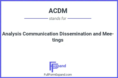 Full form of ACDM