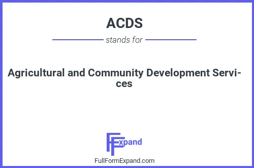 Full form of ACDS