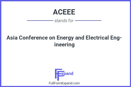 Full form of ACEEE
