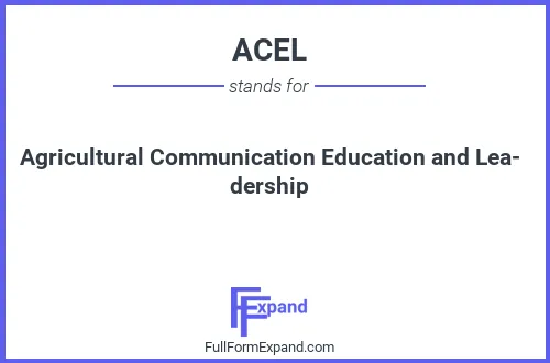 Full form of ACEL